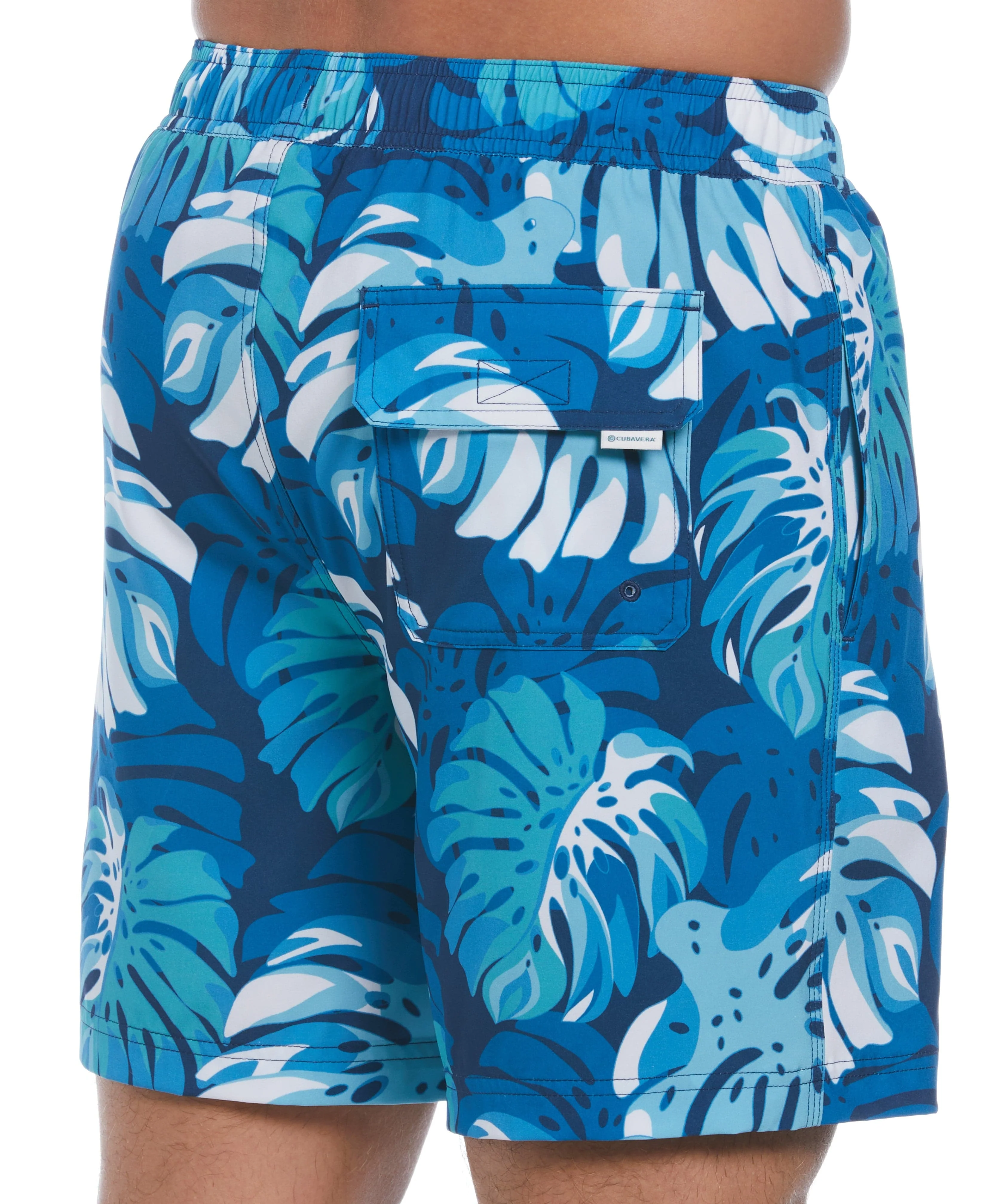 Tropical Leaf Print Swim Short - Image 4