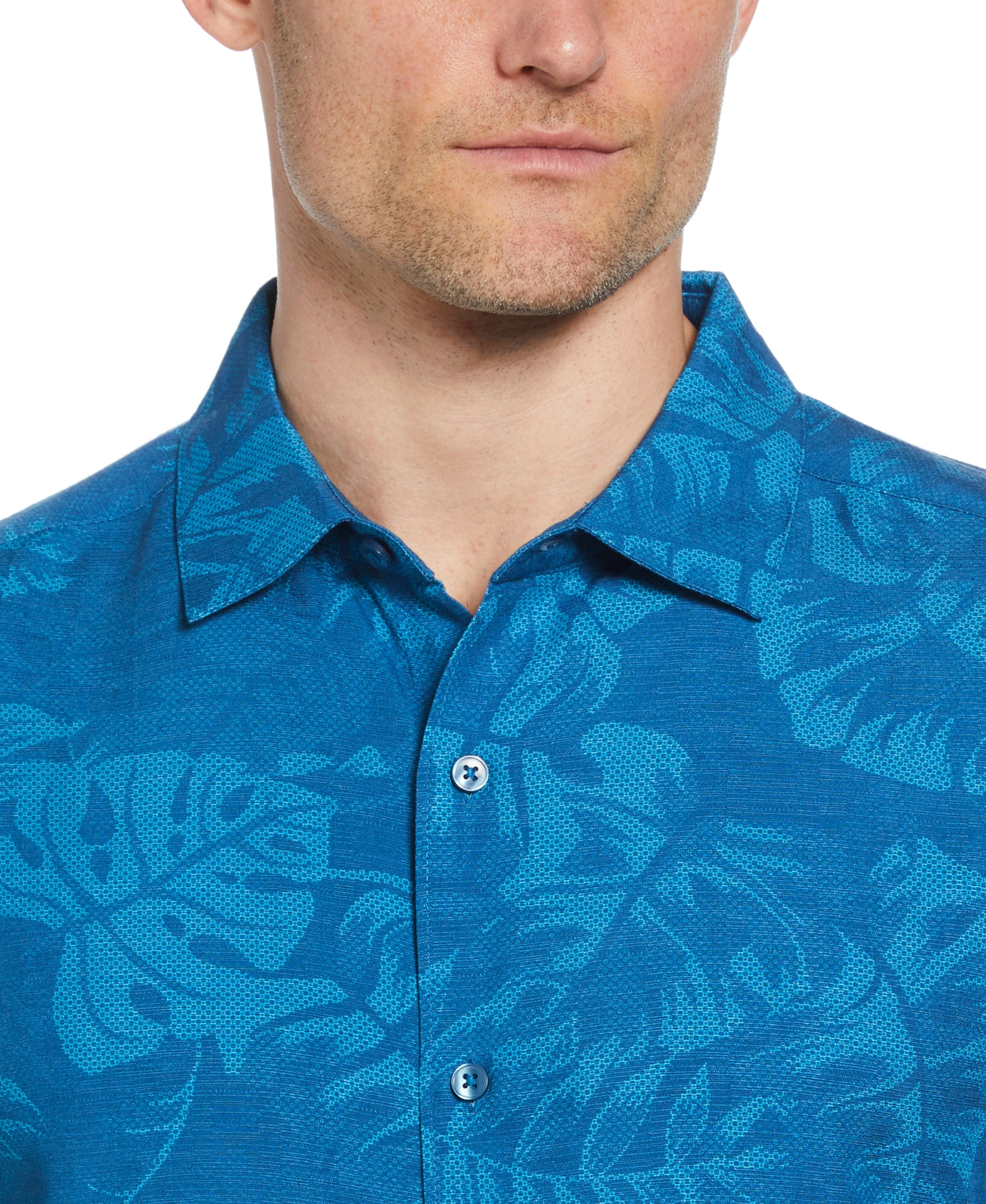 Tropical Leaves Print Shirt - Image 4