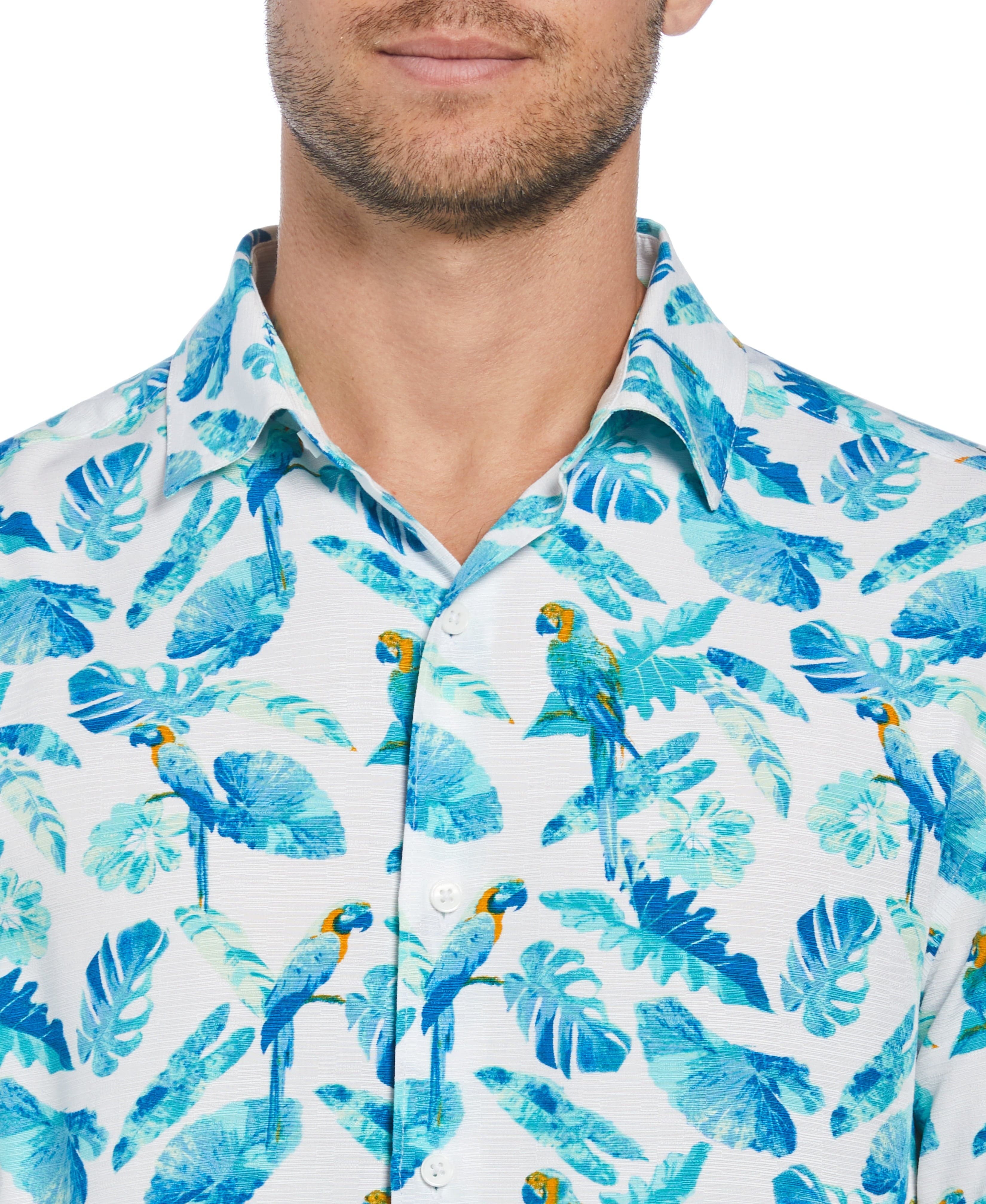 Tropical Parrot Print Shirt - Image 3