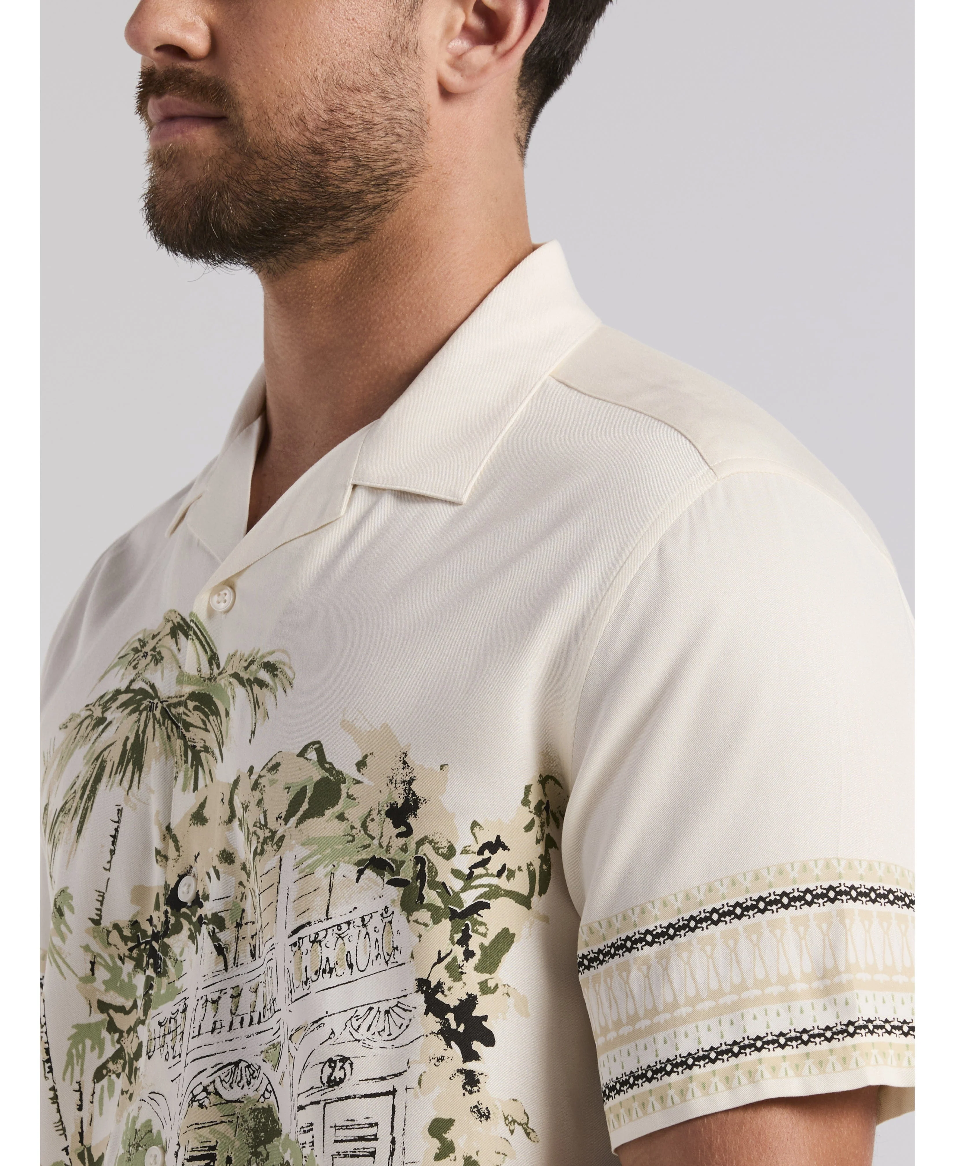 Twill Scenic Print Shirt - Image 6