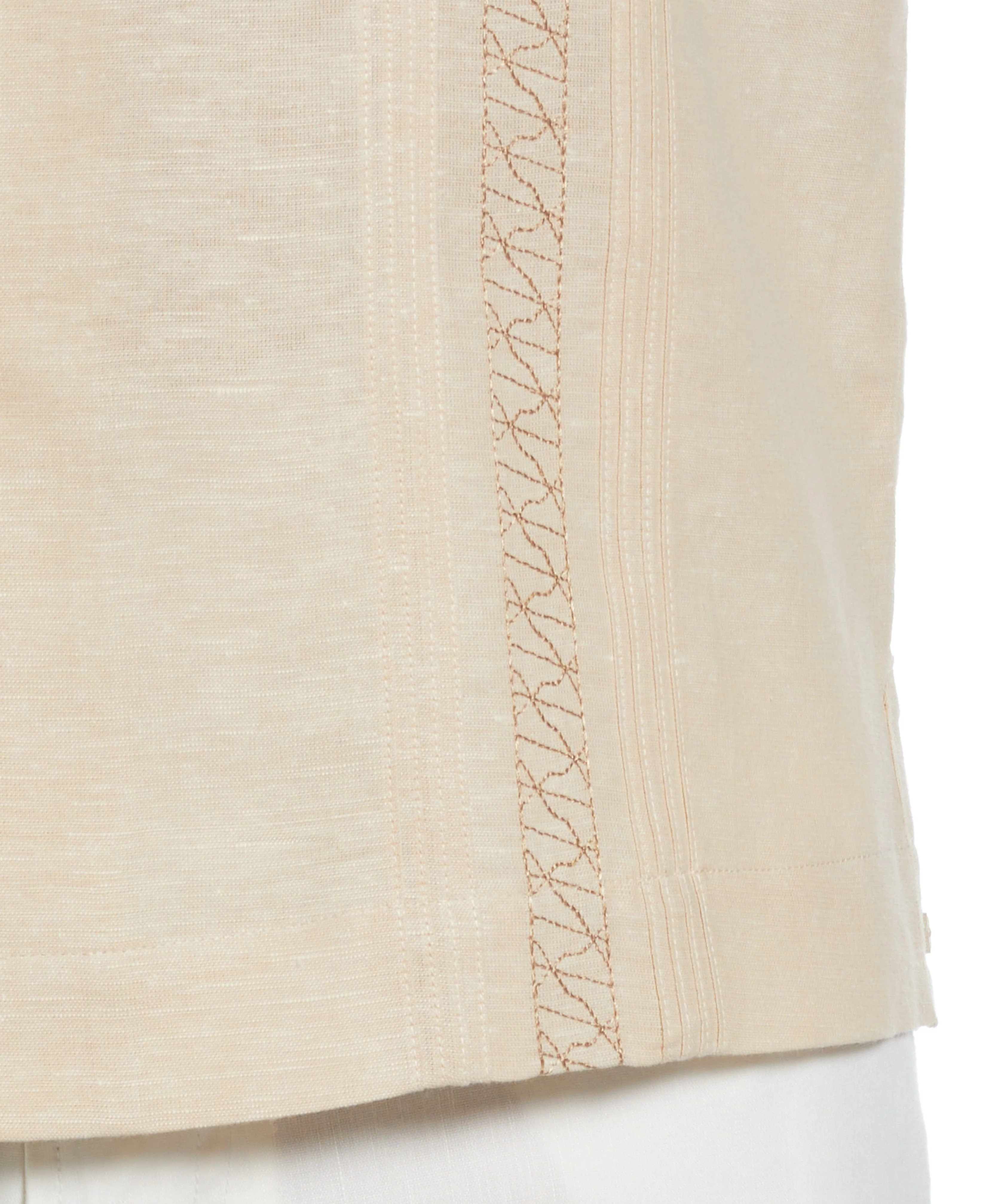 Two Pocket Embroidered Guayabera Shirt - Image 4