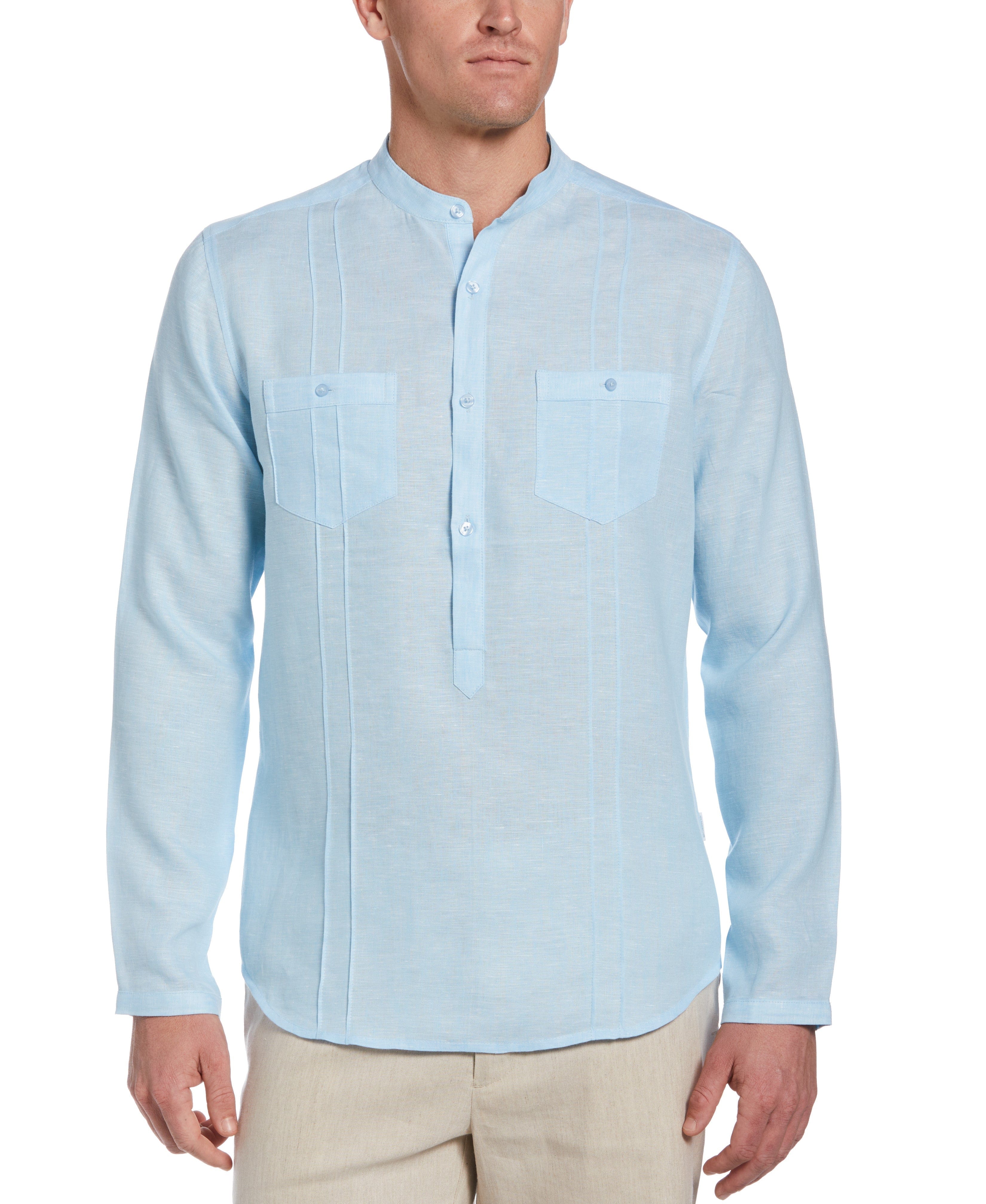 Two-Pocket Pintuck Popover Shirt - Image 18