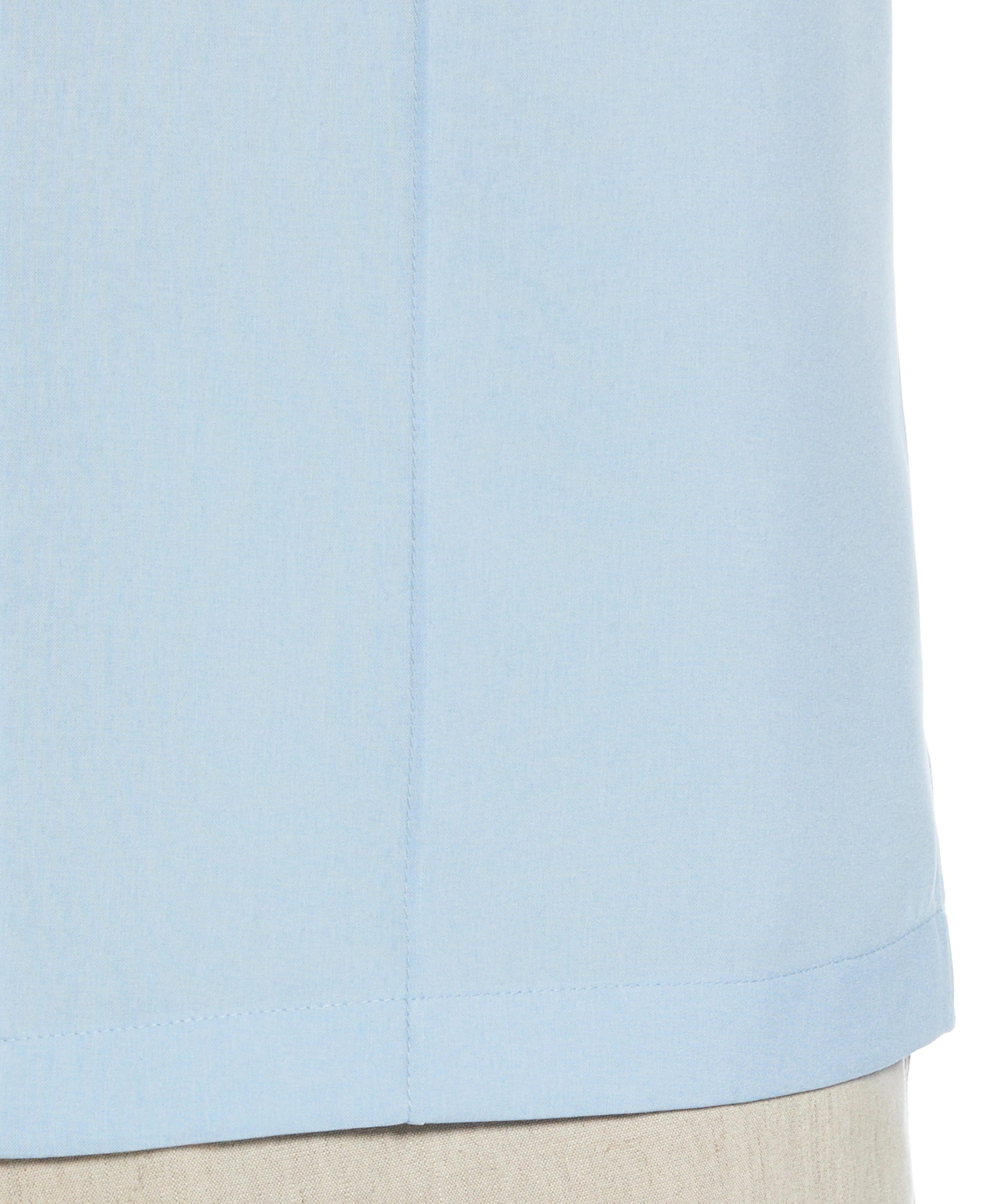 Two-Tone Cross Tuck Chambray Shirt - Image 3