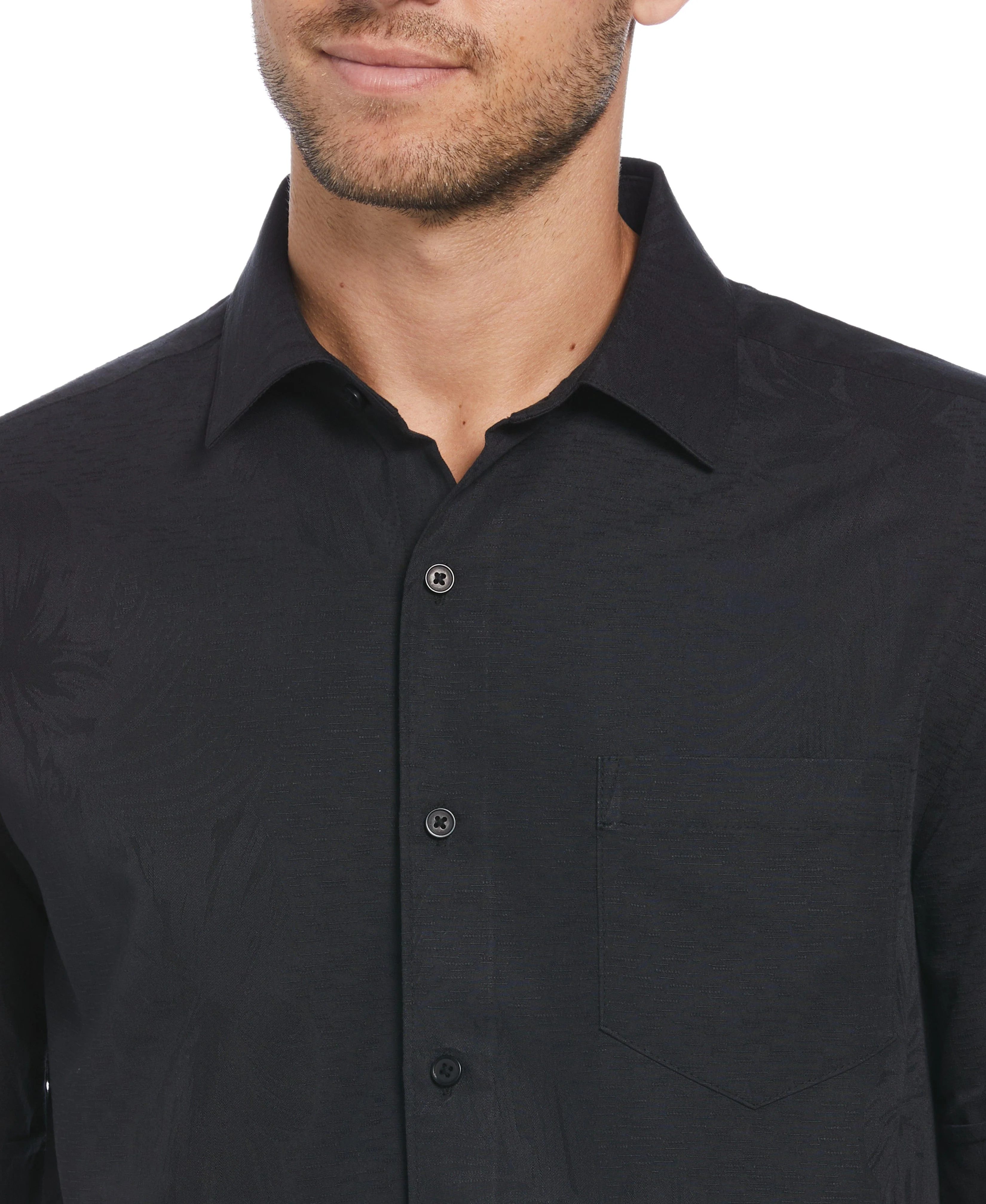 Two-Tone One Pocket Floral Print Shirt - Image 17