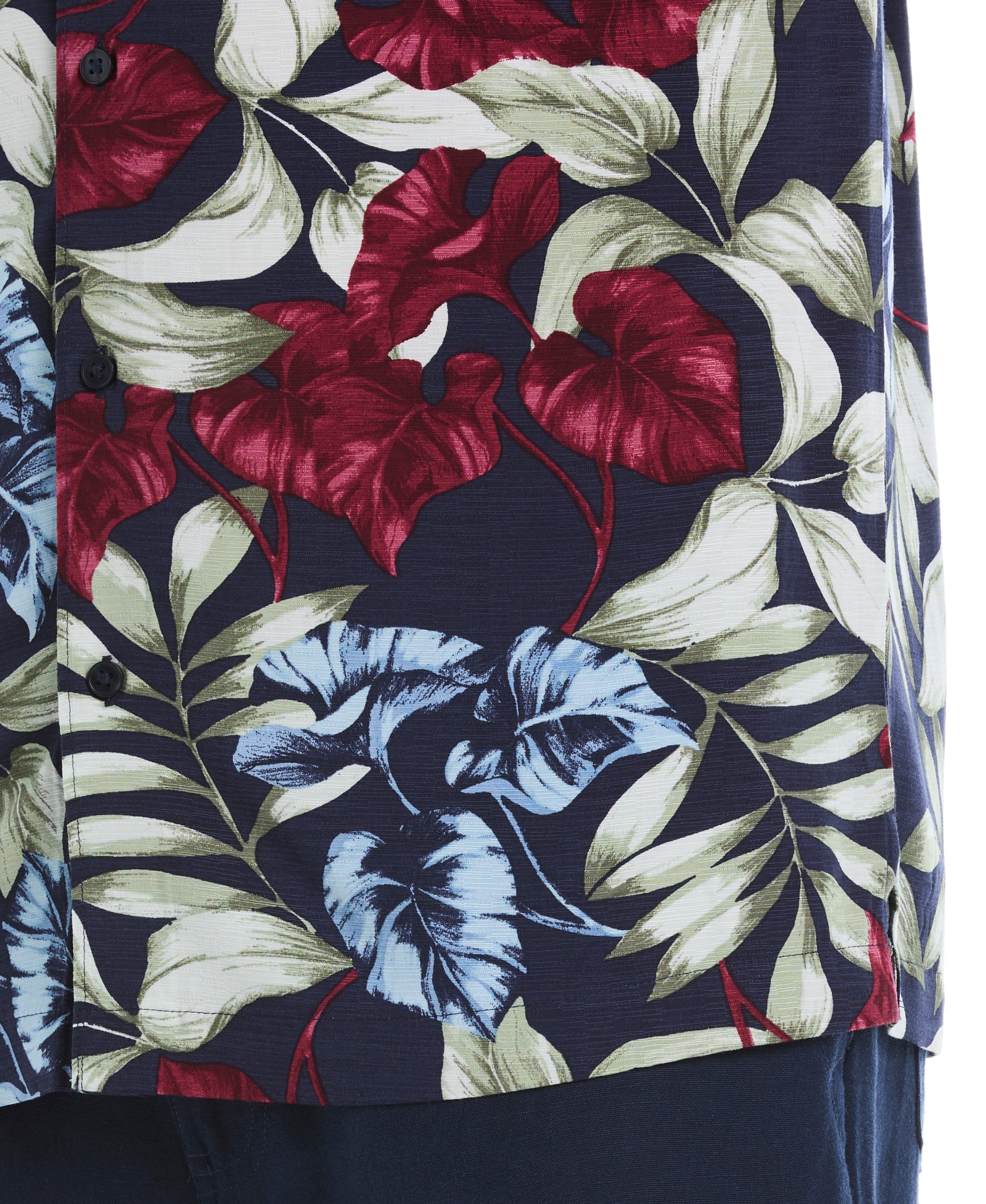 Viscose Texture Floral Print Shirt - Image 7