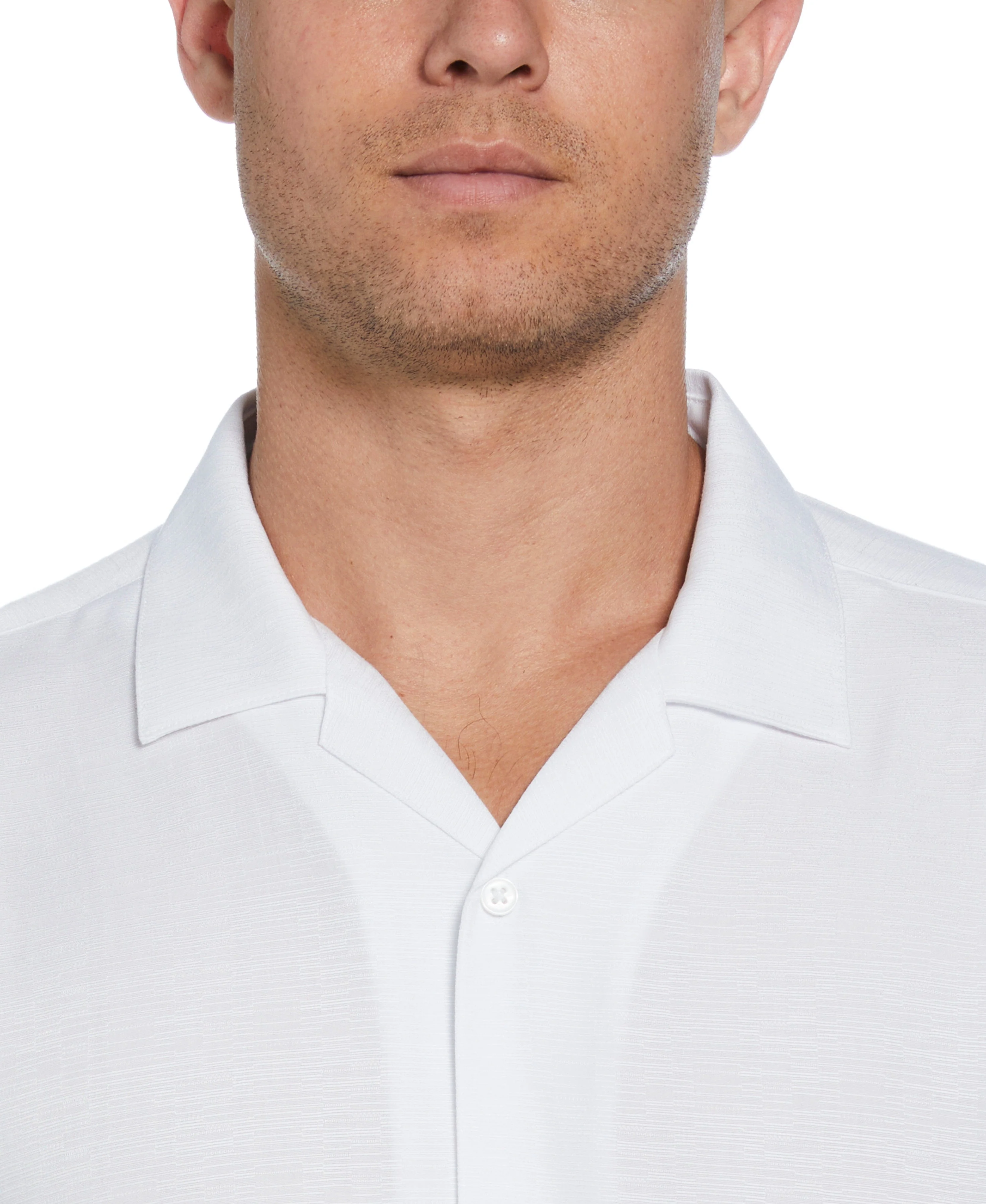 Solid Textured Cuban Collar Shirt - Image 19