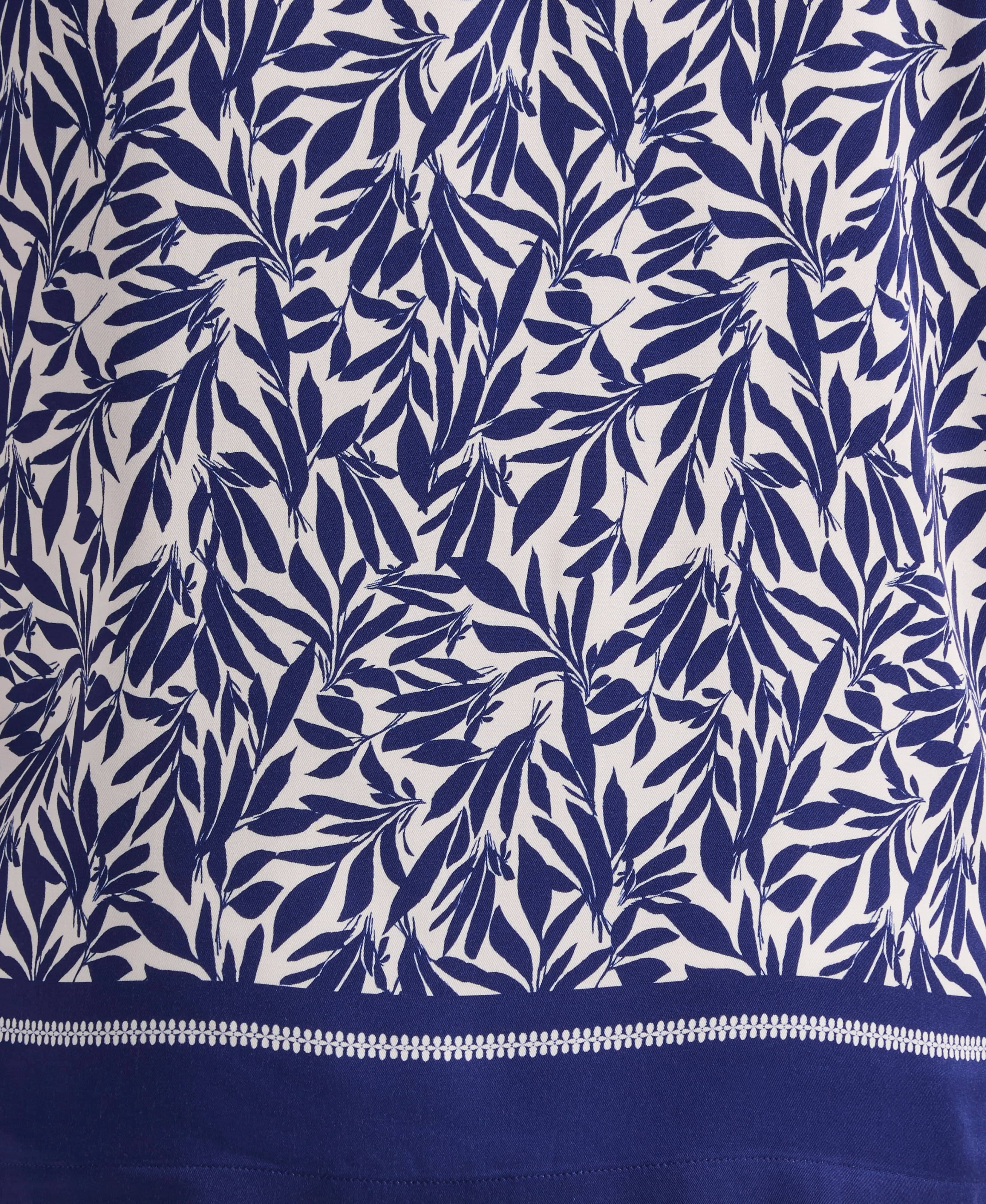 Viscose Twill Leaf Print Shirt - Image 7