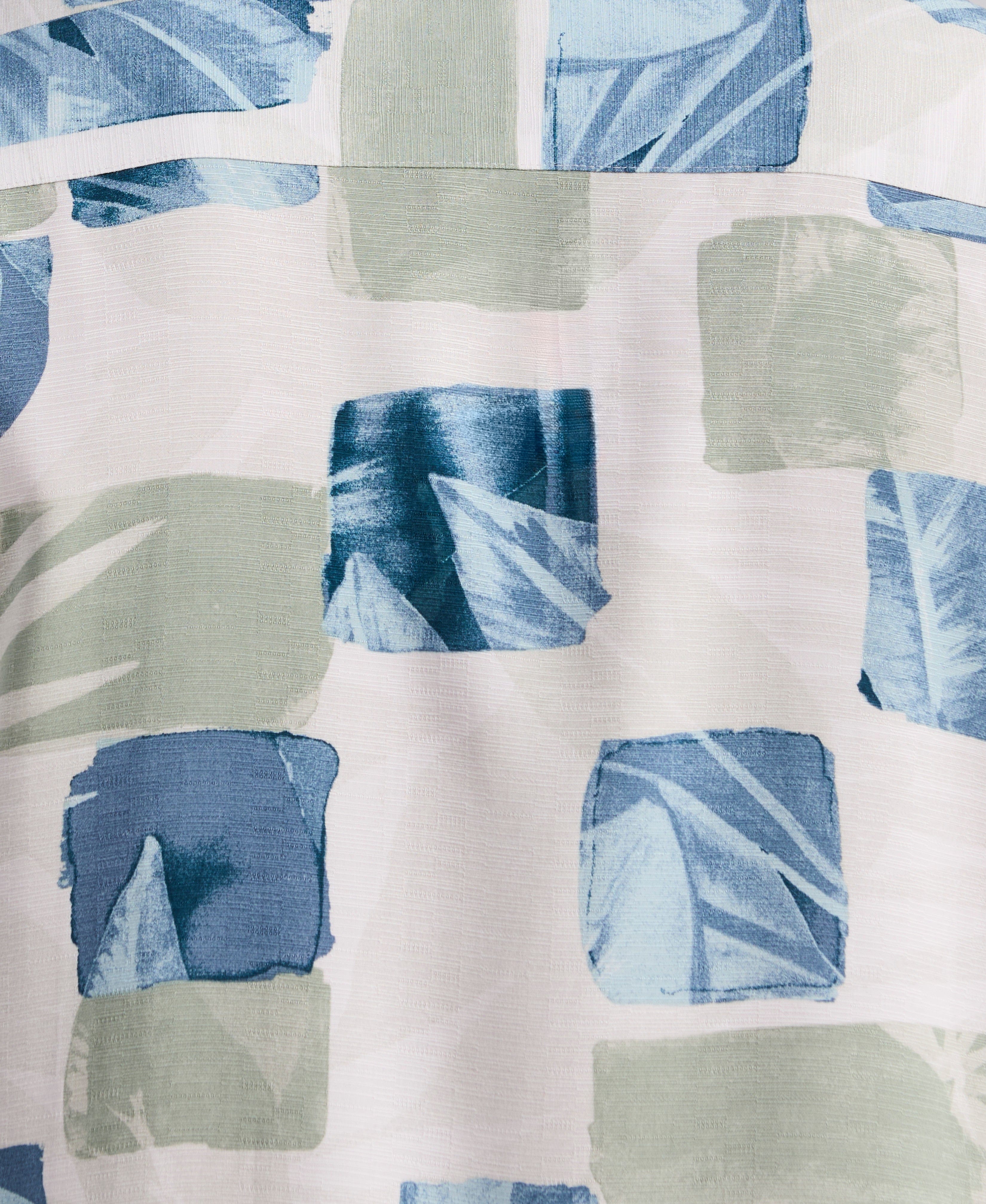 Watercolor Tropical Geo Print Shirt - Image 7
