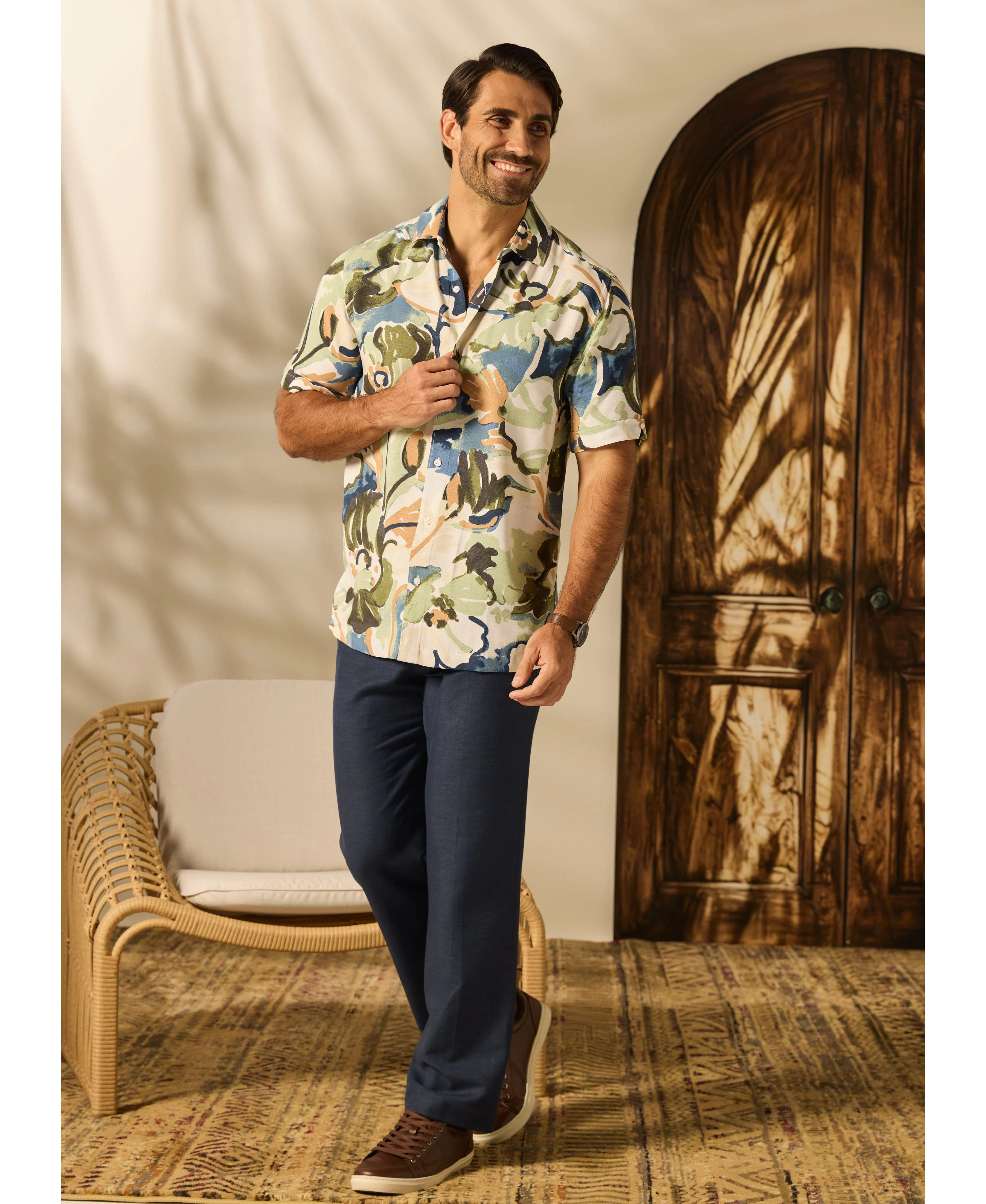 Watercolor Print Shirt - Image 2
