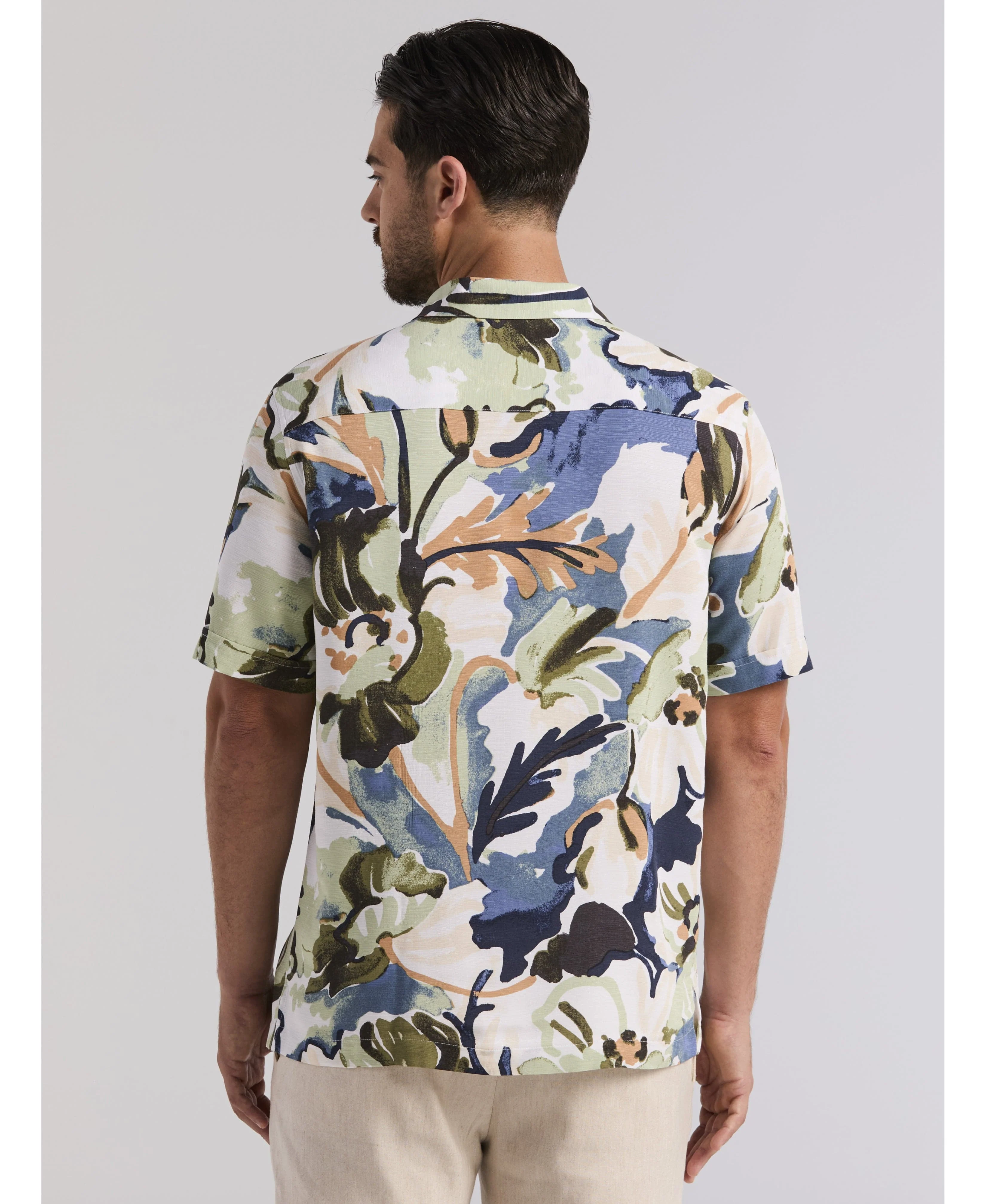 Watercolor Print Shirt - Image 3