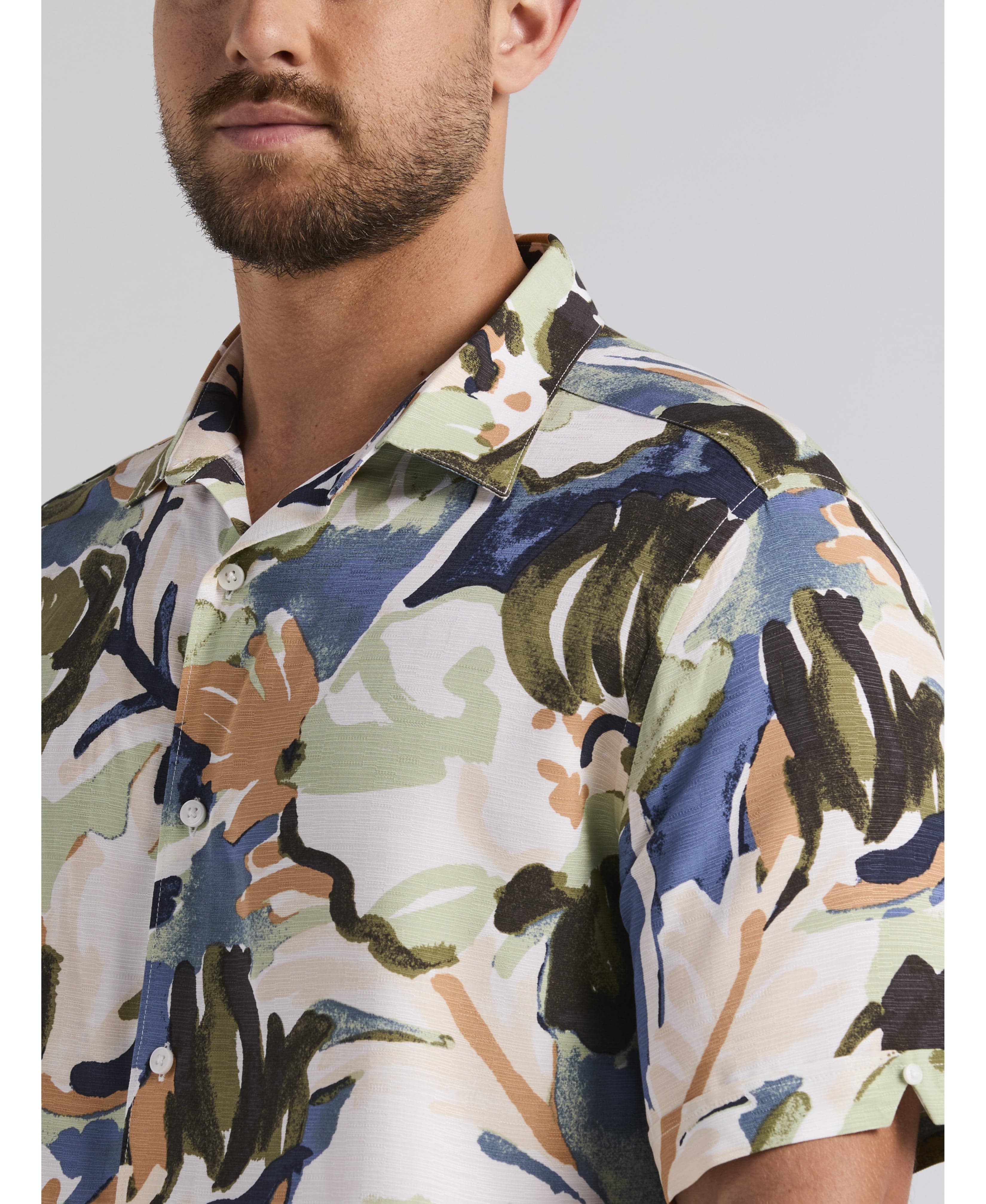 Watercolor Print Shirt - Image 4