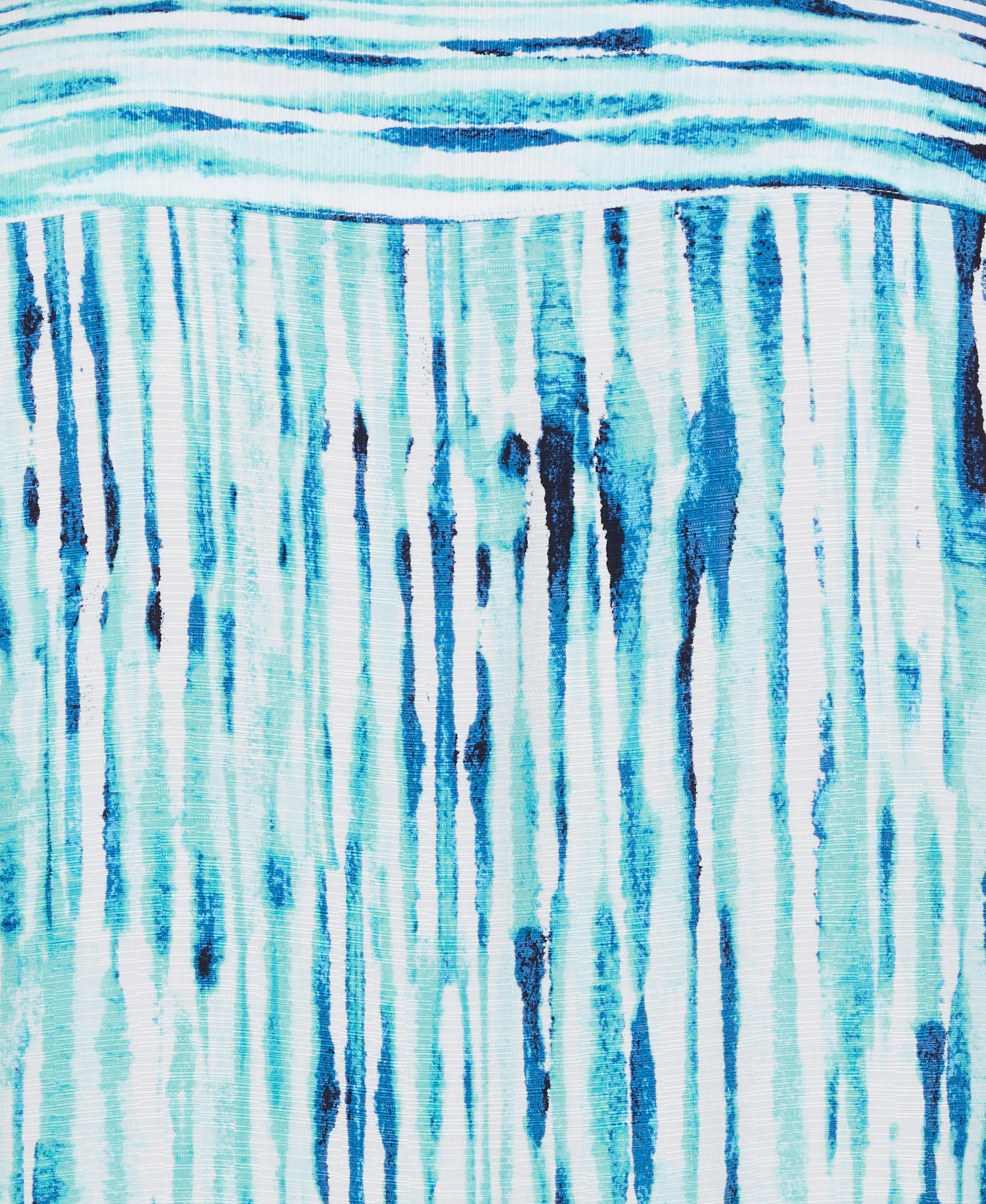 Watercolor Stripe Print Shirt - Image 5