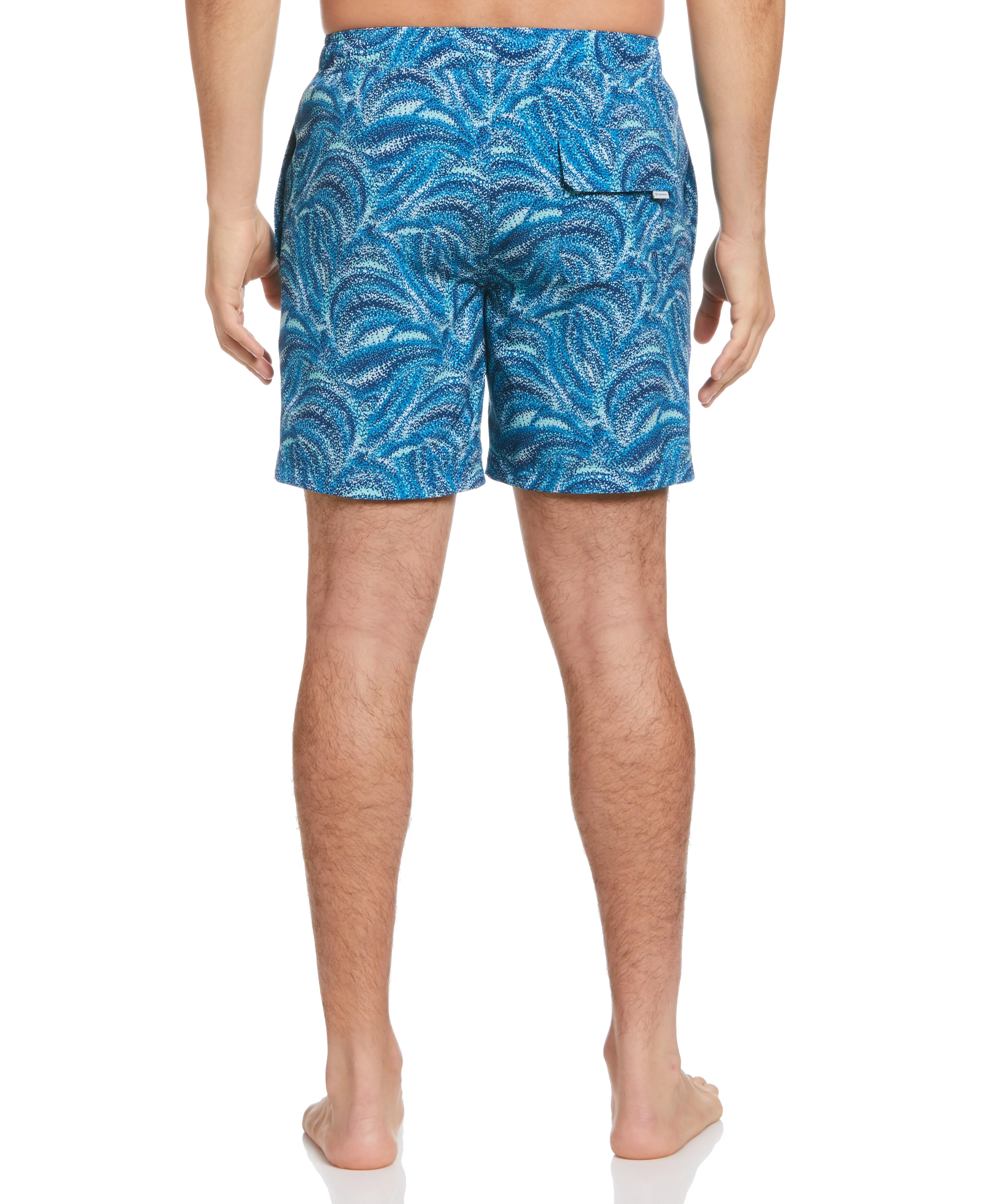 Wave Print 7" Swim Trunks - Image 2