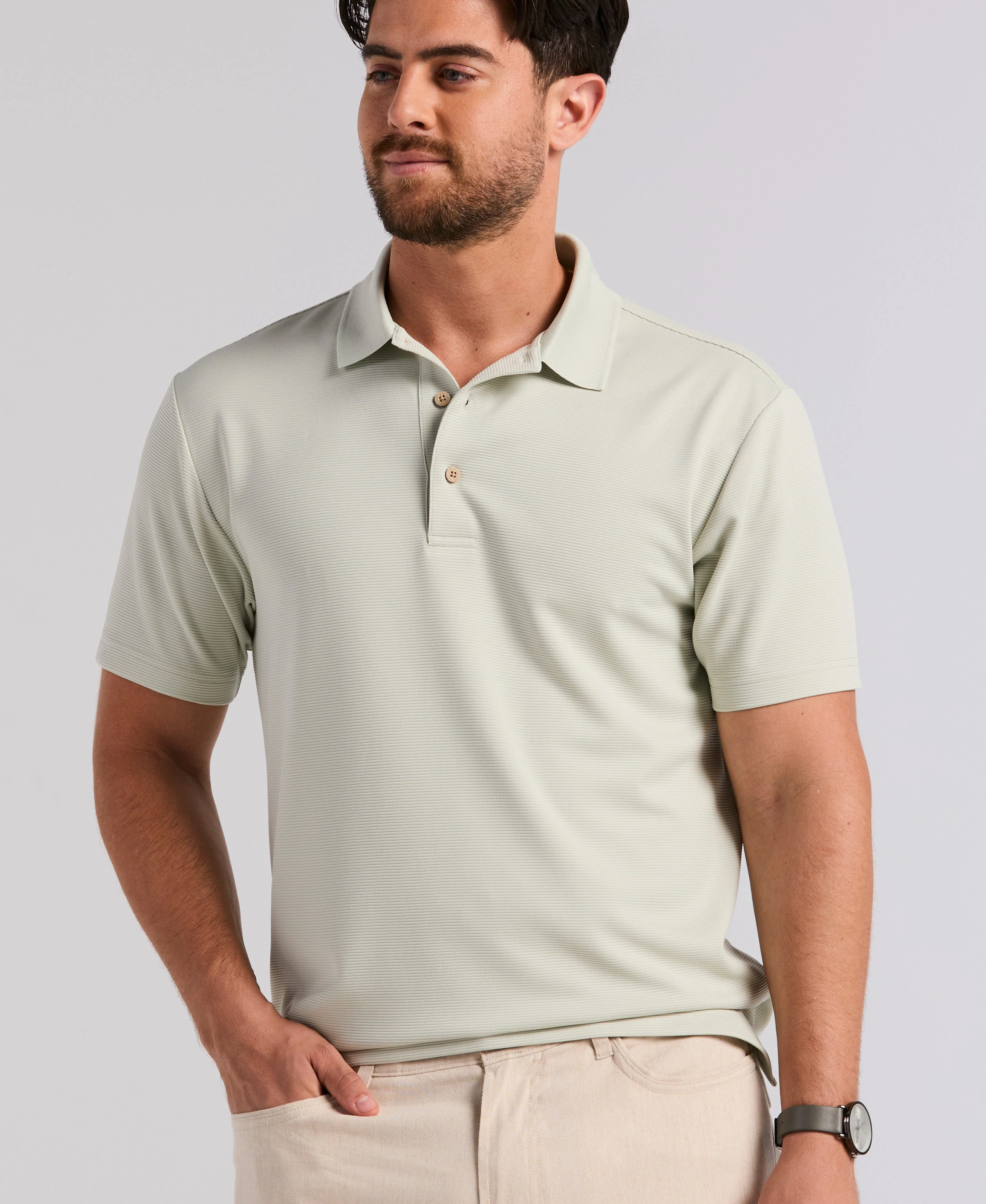 Solid Textured Polo - Image 17