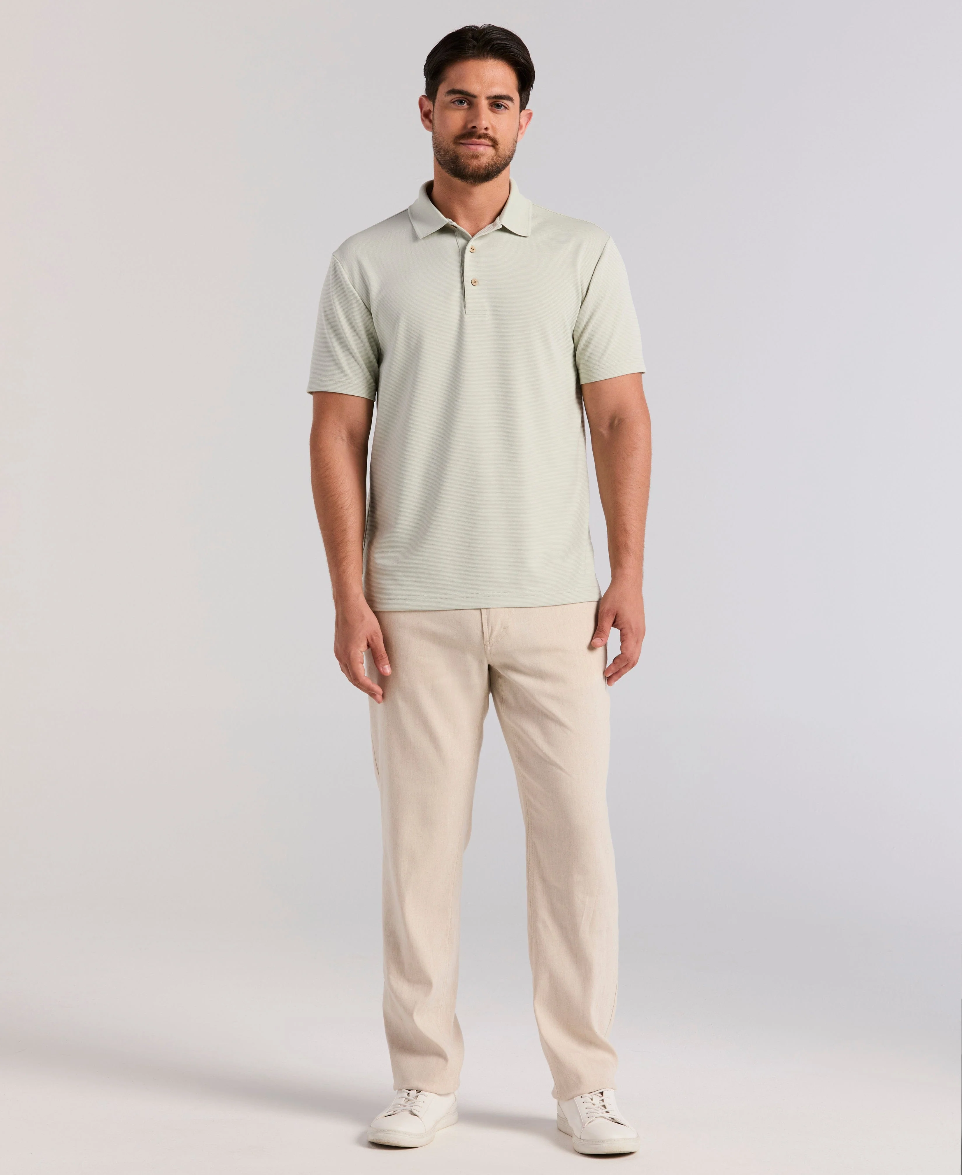 Solid Textured Polo - Image 19