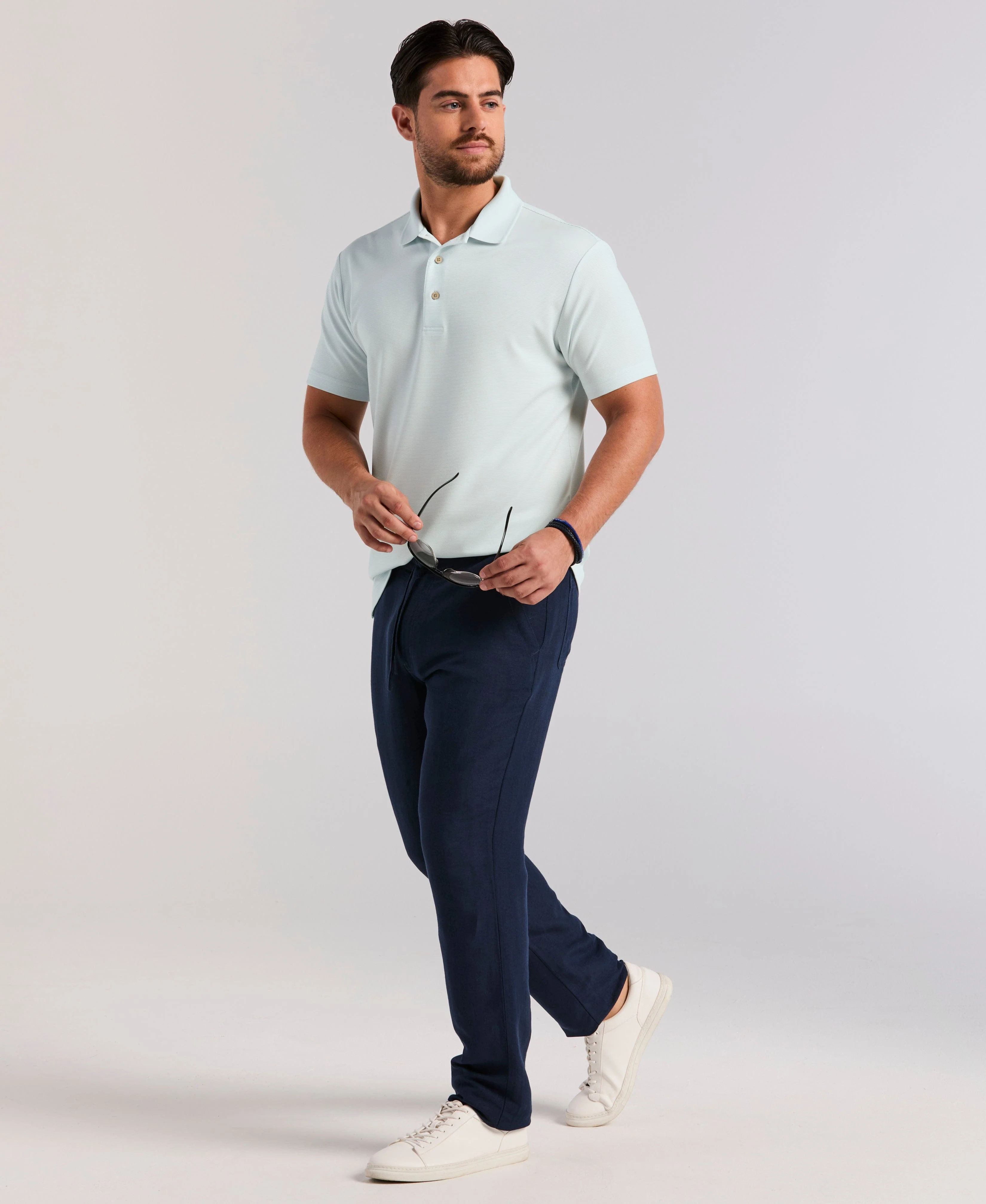 Solid Textured Polo - Image 23