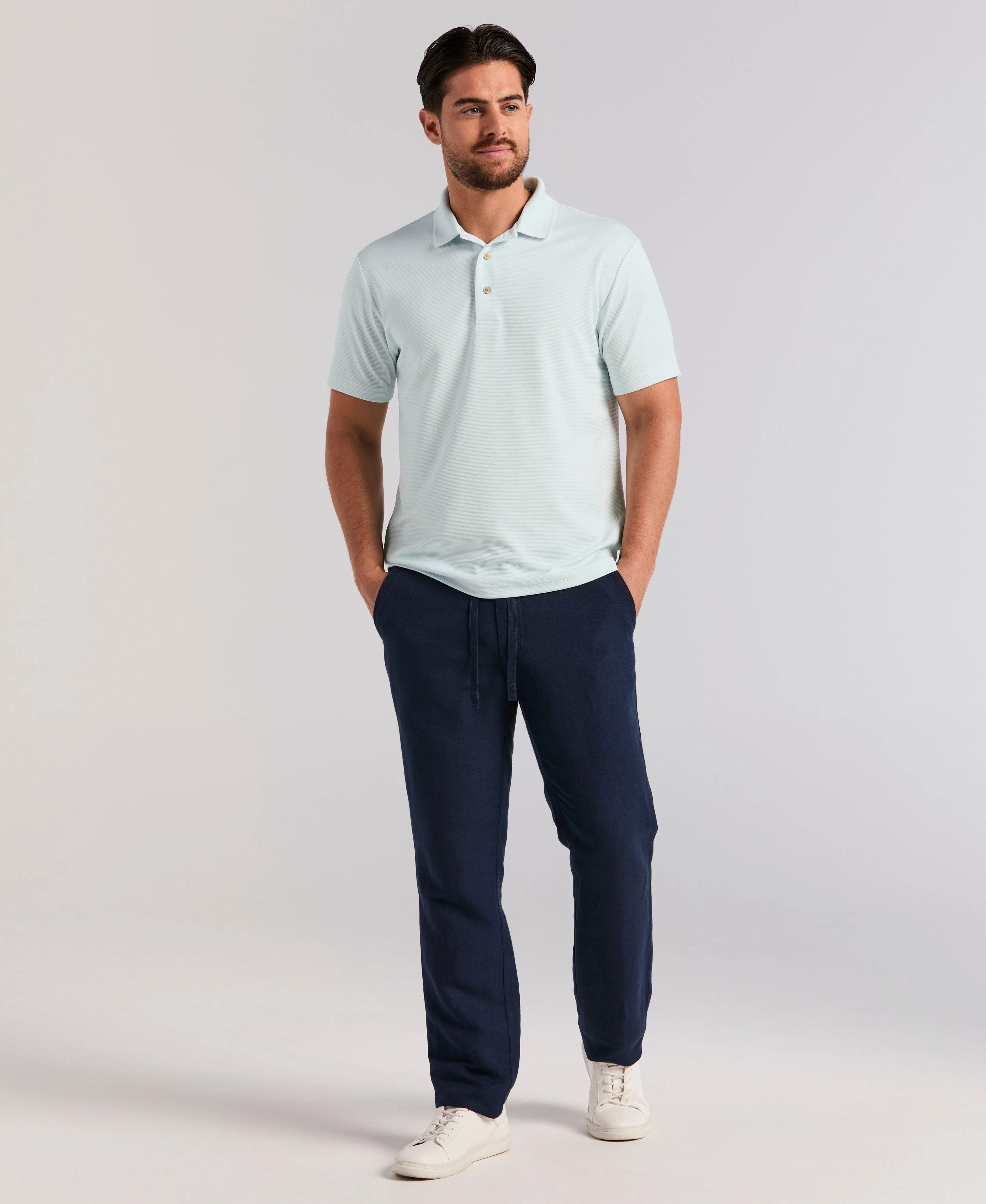 Solid Textured Polo - Image 25