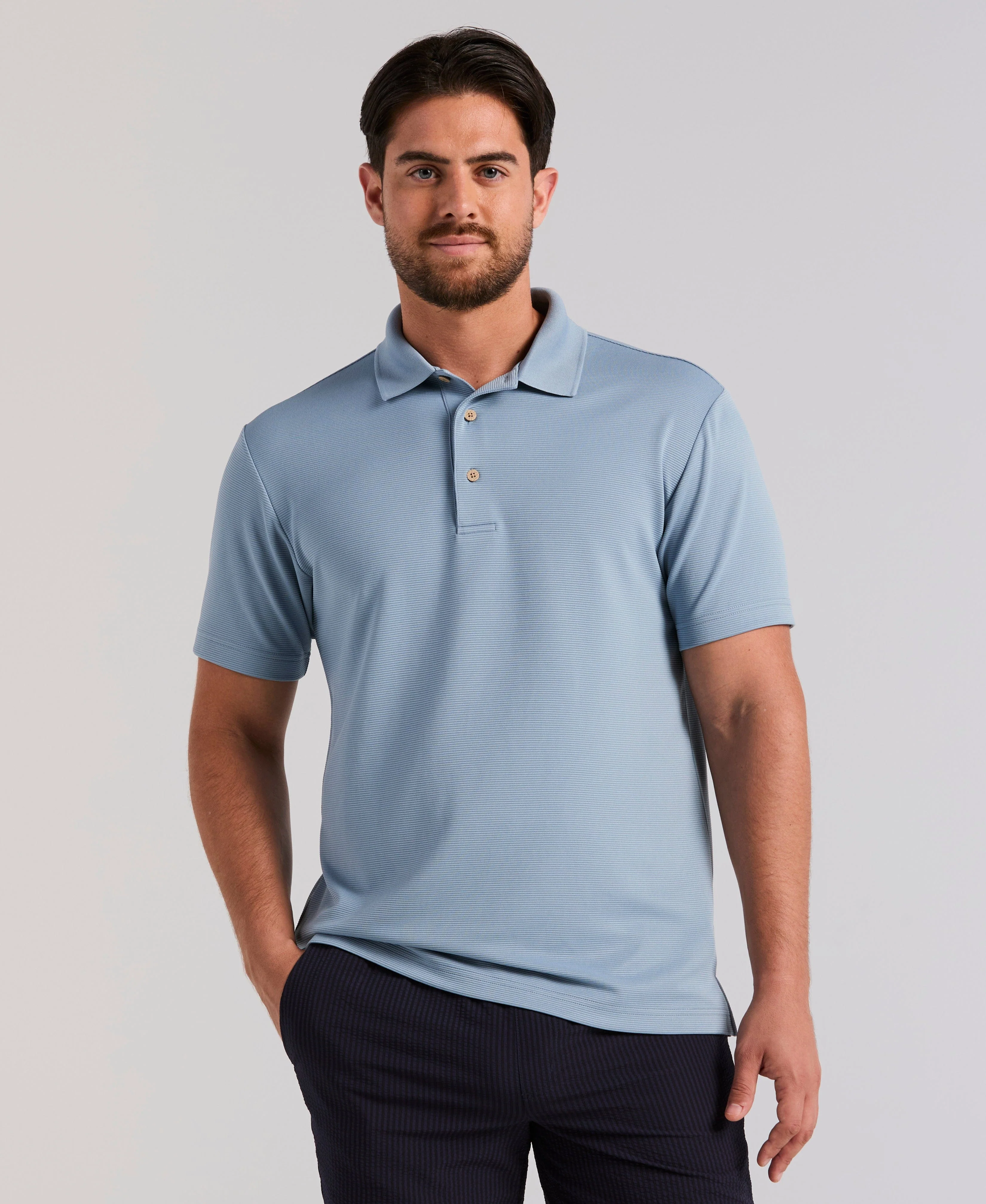 Solid Textured Polo - Image 27