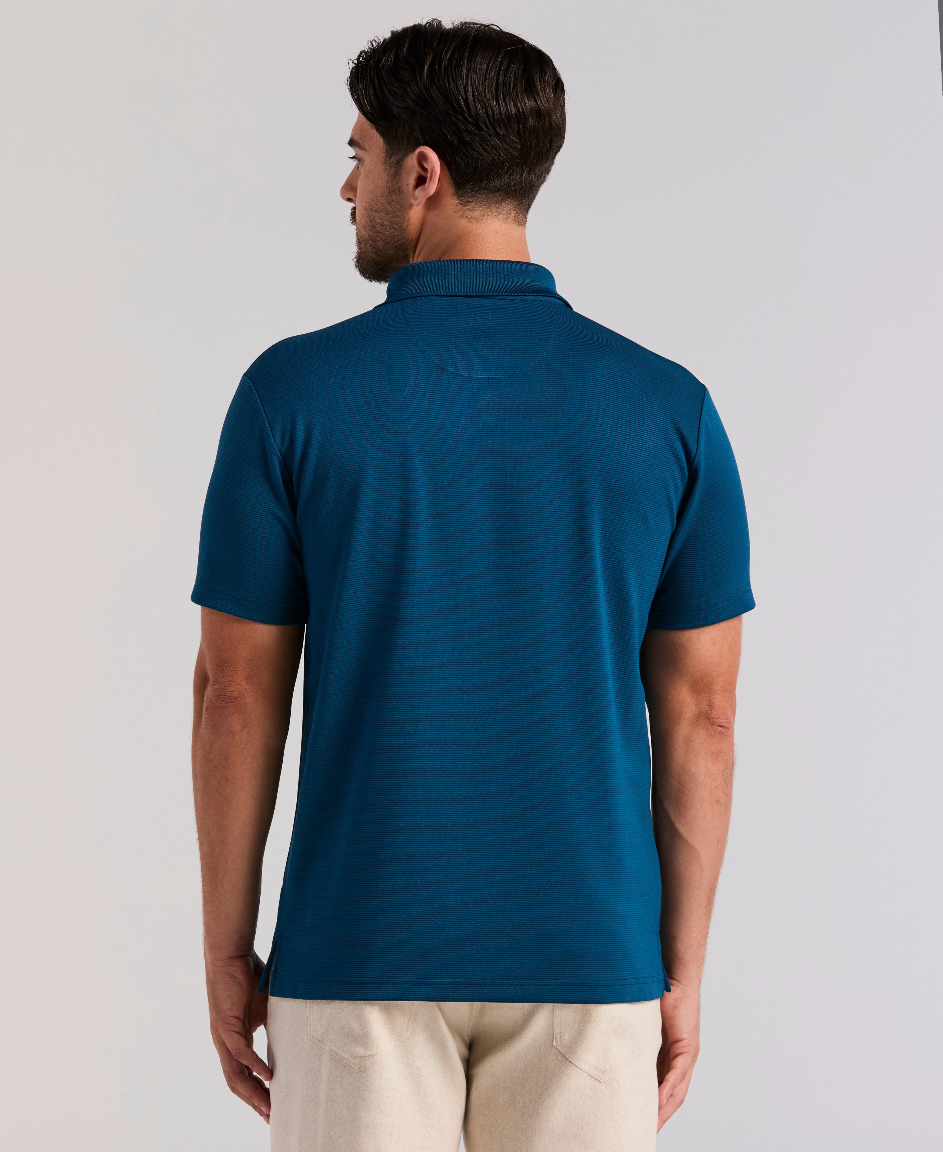Solid Textured Polo - Image 3